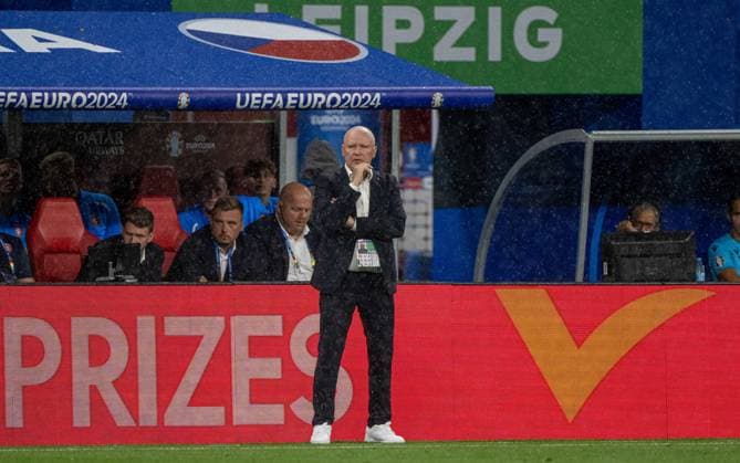 Fussball, Herren, Saison 2023 24, UEFA EURO, EM, Europameisterschaft,Fussball 20204, Gruppe F (1. Spieltag) in Leipzig, Portugal - Tschechien, Trainer Ivan Hasek (Tschechien), 18.06. 2024, Copyright: xMatthiasxKochx