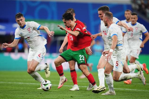 GER: Portugal v Czechia. UEFA EURO, EM, Europameisterschaft,Fussball 2024 Francisco Conceicao of Portugal during the UEFA Euro 2024 match between Portugal and Czechia, Group F, date 1, played at Red Bull Arena Stadium on June 18, 2024 in Leipzig, Germany. kpng Copyright: xBaguxBlancox xPRESSINPHOTOx PS_240618_POR_REP_035