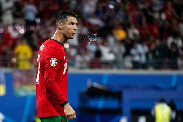 240618 Cristiano Ronaldo of Portugal during the UEFA EURO, EM, Europameisterschaft,Fussball 2024 Football Championship match between Portugal and Czech Republic on June 18, 2024 in Leipzig. Photo: Mathias Bergeld BILDBYRAN kod MB MB0938 fotboll football soccer fotball fotbolls-em europamästerskap em uefa euro uefa european football championship euro 2024 portugal tjeckien czech republic bbeng depp Copyright: MATHIASxBERGELD BB240618MB122