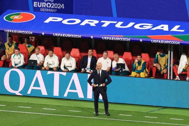 Football - UEFA EURO, EM, Europameisterschaft,Fussball 2024 - Group F - Portugal v Czech Republic 18th June 2024 - UEFA EURO 2024 - Group F - Portugal v Czech Republic - Portugal coach Roberto Martinez - Photo: Simon Stacpoole Offside. Leipzig Germany Copyright: xSimonxStacpoolexOffside
