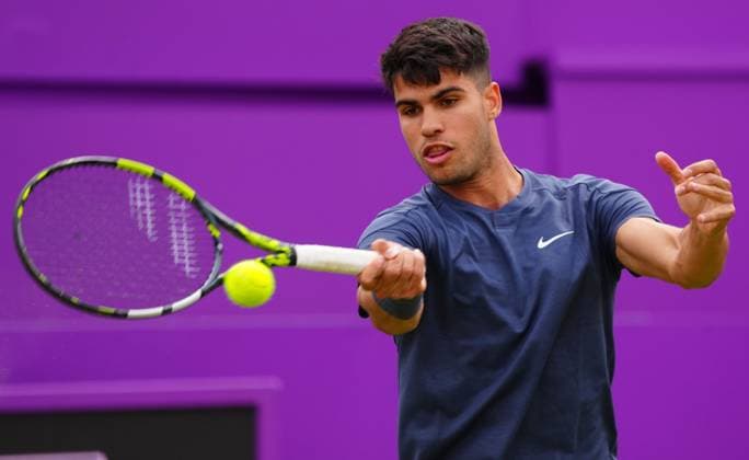 Carlos Alcaraz Cinch Championships, Day 2, Tennis, Queen s Club, London, UK - 18 June 2024  Copyright: xJavierxGarcia Shutterstockx 14543312dm