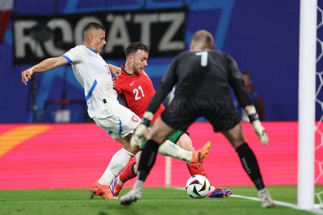 Leipzig Stadium Leipzig, Tuesday, June 18, 2024 UEFA EURO, EM, Europameisterschaft,Fussball 2024 Germany, Group F stage Matchday 1 Group F Portugal - Czechia, Diogo Jota (Portugal) Copyright: JoaquimxFerreira