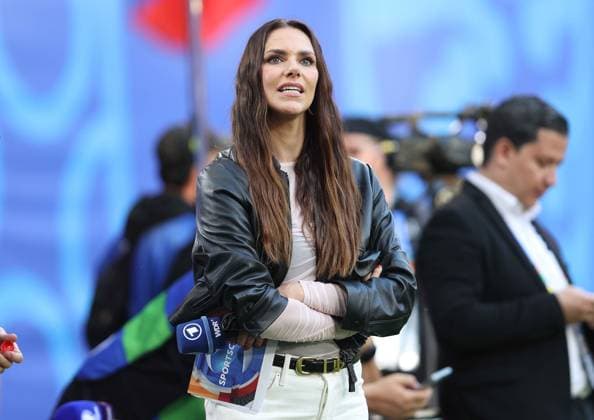 - Portugal v Czech Republic, UEFA EURO, EM, Europameisterschaft,Fussball 2024, Group Stage, Group F, Football Stadium Leipzig, RedBull Arena, Leipzig, Germany - 18th June 2024. Esther Sedlaczek Presenter for WDR. - Portugal v Czech Republic, UEFA Euro 2024, Group Stage, Group F, Football Stadium Leipzig, RedBull Arena, Leipzig, Germany - 18th June 2024. Leipzig, Football Stadium Leipzig RedBull Arena Germany Copyright: xDanxWeirx CP_Portugal_Czechia_26