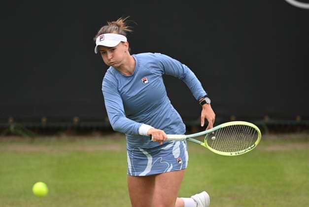 Barbora Krejcikova of the Czech Republic in action during her first round match Rothesay Classic Birmingham, Day 2, Tennis, Edgbaston Priory Club, Birmingham, UK - 18 June 2024  Copyright: xAnnaxGowthorpe Shutterstockx 14543313df