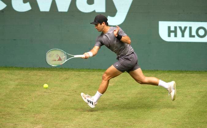 photo : Marcos GIRN (USA) Tennis-Turnier Terra Wortmann Cup im Gerry Weber Sportpark (OWL-Arena) in Halle Westfalen Di. 18.06.2024