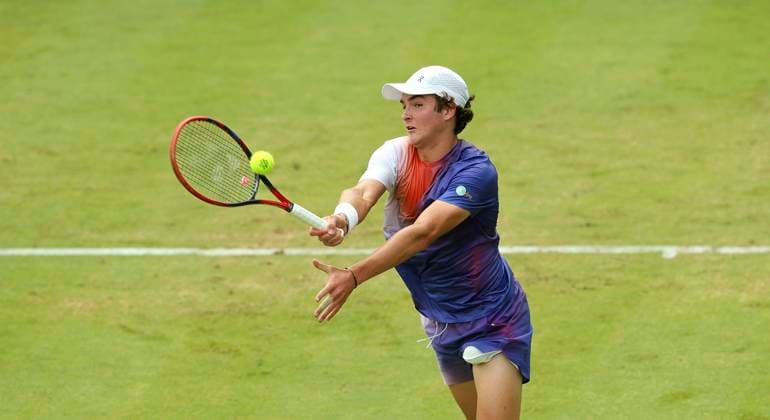 photo : Joao FONSECA (ITA) Tennis-Turnier Terra Wortmann Cup im Gerry Weber Sportpark (OWL-Arena) in Halle Westfalen Di. 18.06.2024