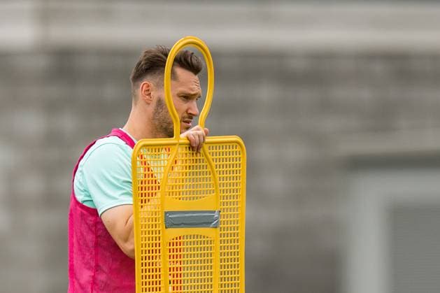 SOCCER - UEFA EURO, EM, Europameisterschaft,Fussball 2024 BERLIN,GERMANY,19.JUN.24 - SOCCER -UEFA EURO 2024, OEFB, Oesterreichischer Fussball-Bund, training. Image shows Maximilian Entrup (AUT).  GEPAxpictures xJohannesxFriedl