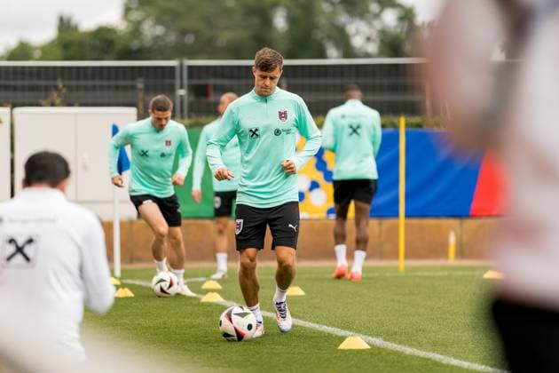 SOCCER - UEFA EURO, EM, Europameisterschaft,Fussball 2024 BERLIN,GERMANY,19.JUN.24 - SOCCER -UEFA EURO 2024, OEFB, Oesterreichischer Fussball-Bund, training. Image shows Christoph Baumgartner (AUT).  GEPAxpictures xJohannesxFriedl