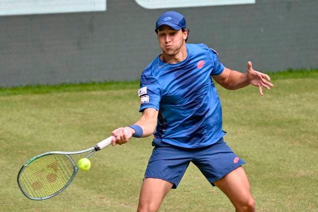 Luciano Darderi (ITA) 19.06.2024 Tennis Terra Wortmann Open, ATP, Tennis Herren World Tour 500, , OWL ARENA, Halle (Westfalen), NRW Germany