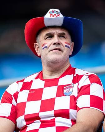 UEFA EURO, EM, Europameisterschaft,Fussball 2024: Albanien - Kroatien; 19.06.2024 Kroatische Fan, Kroatien. UEFA EURO 2024: Albanien - Kroatien; Volksparkstadion, Hamburg; 19.06.2024 Copyright: xBEAUTIFULxSPORTS Buriakovx