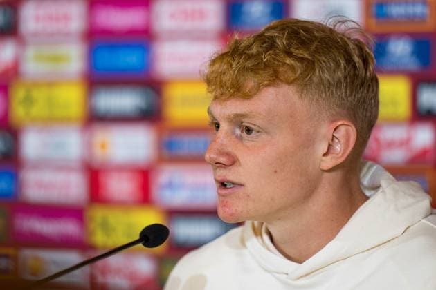 SOCCER - UEFA EURO, EM, Europameisterschaft,Fussball 2024 BERLIN,GERMANY,19.JUN.24 - SOCCER -UEFA EURO 2024, OEFB, Oesterreichischer Fussball-Bund, press conference, PK, Pressekonferenz Image shows Nicolas Seiwald (AUT). GEPAxpictures xJohannesxFriedl