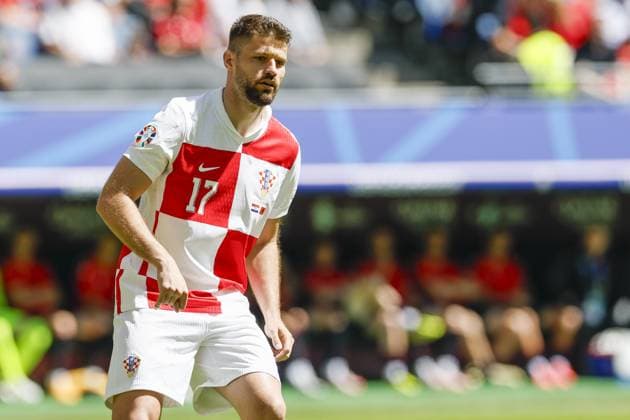HAMBURG, Volkspark Stadium ,19-06-2024 , European Football Championship Euro2024, Group stage match no.15 between Croatia and Albania, Croatia player Bruno Petkovic Croatia - Albania (Euro2024)  x25531781x Copyright: