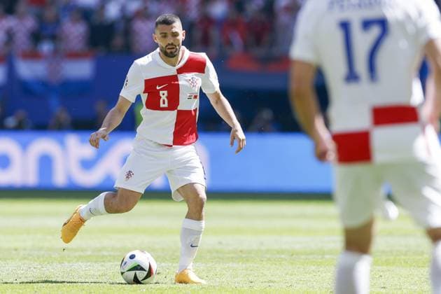 HAMBURG, Volkspark Stadium ,19-06-2024 , European Football Championship Euro2024, Group stage match no.15 between Croatia and Albania, Croatia player Mateo Kovacic Croatia - Albania (Euro2024)  x25531856x Copyright: