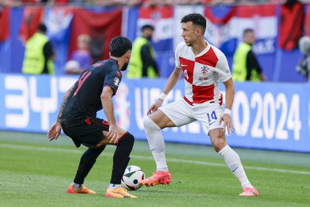 HAMBURG, Volkspark Stadium ,19-06-2024 , European Football Championship Euro2024, Group stage match no.15 between Croatia and Albania, Croatia player Ivan Perisic Croatia - Albania (Euro2024)  x25531864x Copyright: