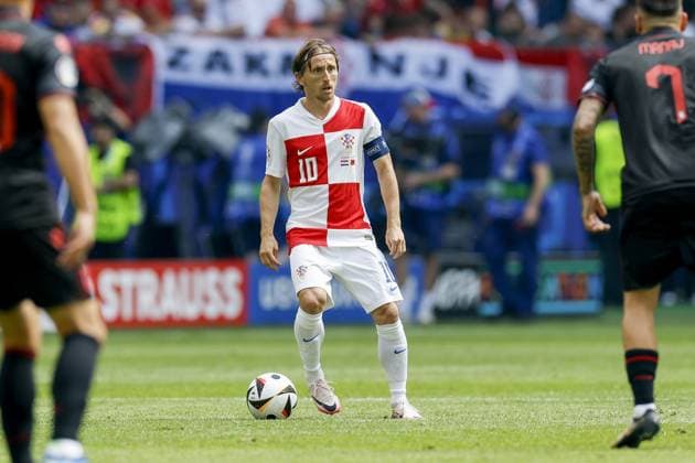 HAMBURG, Volkspark Stadium ,19-06-2024 , European Football Championship Euro2024, Group stage match no.15 between Croatia and Albania, Croatia player Luka Modric Croatia - Albania (Euro2024)  x25532215x Copyright: