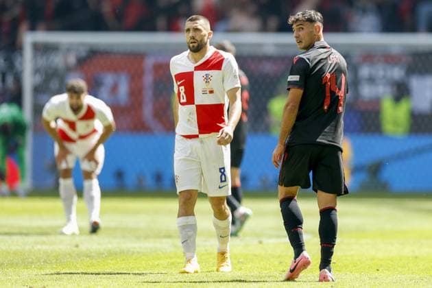 HAMBURG, Volkspark Stadium ,19-06-2024 , European Football Championship Euro2024, Group stage match no.15 between Croatia and Albania, Albania player Qazim Laci Croatia - Albania (Euro2024)  x25532217x Copyright:
