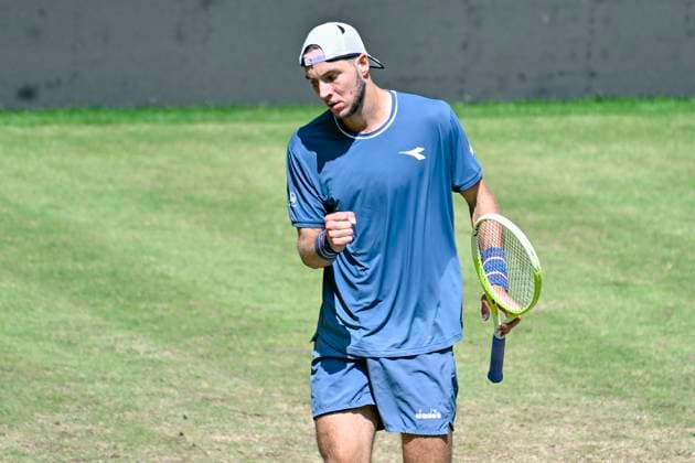 Jan-Lennard Struff GER ballt die Faust 19.06.2024 Tennis Terra Wortmann Open, ATP, Tennis Herren World Tour 500, , OWL ARENA, Halle (Westfalen), NRW Germany