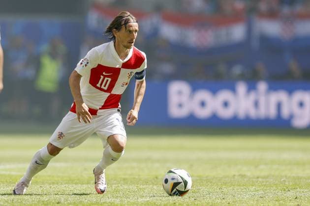 HAMBURG, Volkspark Stadium ,19-06-2024 , European Football Championship Euro2024, Group stage match no.15 between Croatia and Albania, Croatia player Luka Modric Croatia - Albania (Euro2024)  x25532449x Copyright: