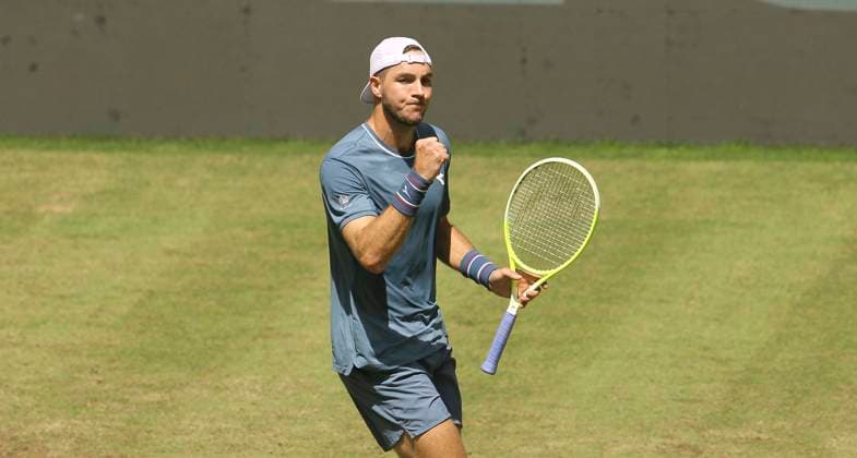 photo : Jan - Lennard STRUFF (GER) Tennis-Turnier Terra Wortmann Cup im Gerry Weber Sportpark (OWL-Arena) in Halle Westfalen Mi. 19.06.2024