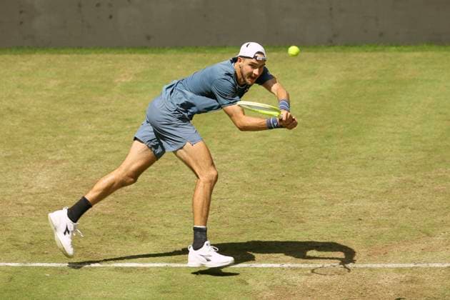photo : Jan - Lennard STRUFF (GER) Tennis-Turnier Terra Wortmann Cup im Gerry Weber Sportpark (OWL-Arena) in Halle Westfalen Mi. 19.06.2024