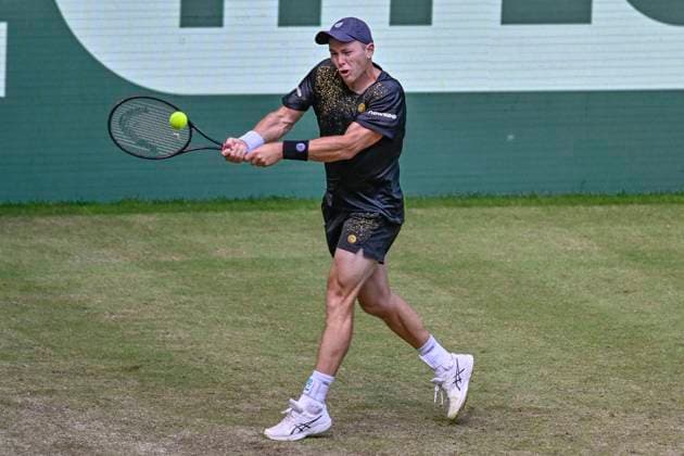 Dominik Koepfer GER 19.06.2024 Tennis Terra Wortmann Open, ATP, Tennis Herren World Tour 500, , OWL ARENA, Halle (Westfalen), NRW Germany