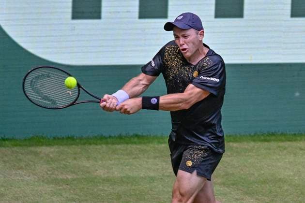 Dominik Koepfer GER 19.06.2024 Tennis Terra Wortmann Open, ATP, Tennis Herren World Tour 500, , OWL ARENA, Halle (Westfalen), NRW Germany