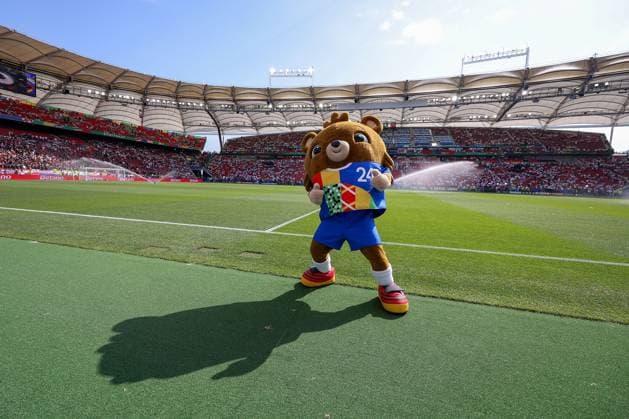 Stuttgart, Arena Stuttgart Wednesday, June 19, 2024 UEFA EURO, EM, Europameisterschaft,Fussball 2024 Germany, Group A stage Matchday 2 Group A Germany - Hungary, Euro2024 Maskottchen Albärt Copyright: JoaquimxFerreira