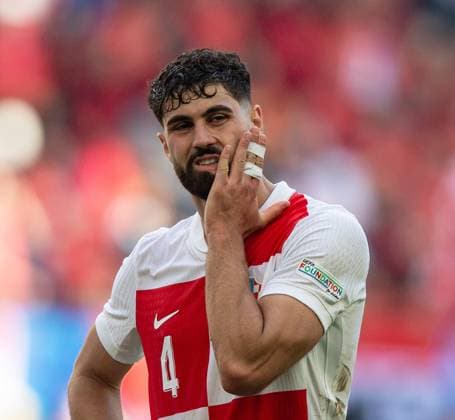 Sport Bilder des Tages Fussball, Herren, Saison 2023 24, Euro 2024 Gruppe B (2. Spieltag) in Hamburg, Kroatien - Albanien, Josko Gvardiol (Kroatien), Enttäuschung nach Abpfiff, 19.06. 2024, Copyright: xSebastianxRäppold MatthiasxKochx
