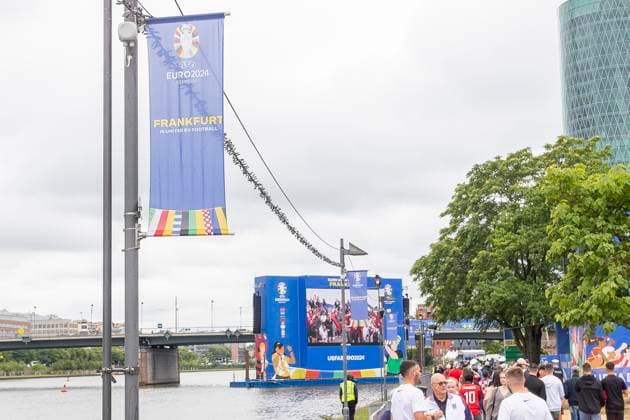 Fanzone Fanmeile Frankfurt am Main, 19.06.2024 Frankfurt, EUro 2024. Fanzone Fanmeile Frankfurt, Frankfurt am Main, Fanzone Fanmeile, 19.6.2024 Copyright: xBEAUTIFULxSPORTS Gawlikx
