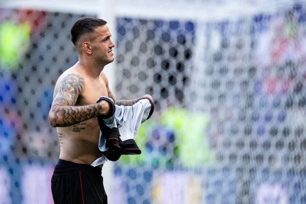 UEFA EURO, EM, Europameisterschaft,Fussball 2024: Albanien - Kroatien; 19.06.2024 Rey Manaj (Albania, 7) UEFA EURO 2024: Albanien - Kroatien; Volksparkstadion, Hamburg; 19.06.2024 Copyright: xBEAUTIFULxSPORTS Buriakovx