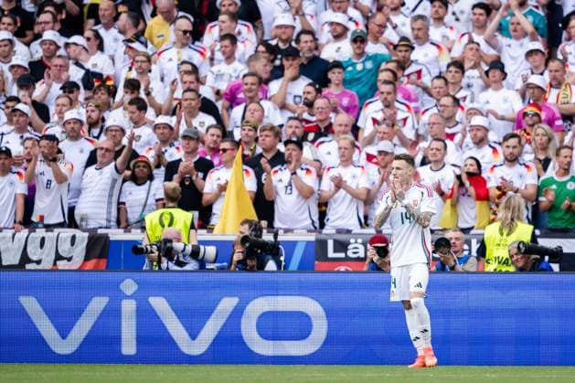 240619 Bendeguz Bolla of Hungary during the UEFA EURO, EM, Europameisterschaft,Fussball 2024 Football Championship match between Germany and Hungary on June 19, 2024 in Stuttgart. Photo: Jesper Zerman BILDBYRAN kod JZ JZ0542 fotboll football soccer fotball fotbolls-em europamästerskap em uefa euro uefa european football championship euro 2024 tyskland germany hungary bbeng depp Copyright: JESPERxZERMAN BB240619JZ042