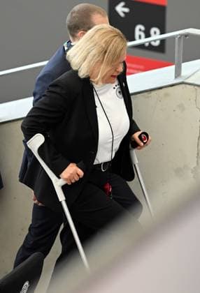 RECORD DATE NOT STATED 19.06.2024, xjhx, Fussball EM 2024, Deutschland - Ungarn emspor, v.l. Nancy Faeser, Bundesministerin des Innern und für Heimat der Bundesrepublik Deutschland (UEFA REGULATIONS PROHIBIT ANY USE OF PHOTOGRAPHS as IMAGE SEQUENCES and or QUASI-VIDEO) Stuttgart