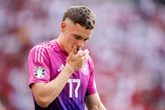 240619 Florian Wirtz of Germany looks dejected during the UEFA EURO, EM, Europameisterschaft,Fussball 2024 Football Championship match between Germany and Hungary on June 19, 2024 in Stuttgart. Photo: Jesper Zerman BILDBYRAN kod JZ JZ0542 fotboll football soccer fotball fotbolls-em europamästerskap em uefa euro uefa european football championship euro 2024 tyskland germany hungary bbeng depp Copyright: JESPERxZERMAN BB240619JZ053