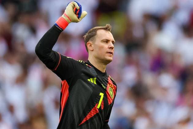 Stuttgart, Arena Stuttgart Wednesday, June 19, 2024 UEFA EURO, EM, Europameisterschaft,Fussball 2024 Germany, Group A stage Matchday 2 Group A Germany - Hungary, goalkeeper, Torwart Manuel Neuer (Germany) Torjubel, Goal celebration, celebrate the goal *** Stuttgart, Arena Stuttgart Wednesday, June 19, 2024 UEFA EURO 2024 Germany, Group A stage Matchday 2 Group A Germany Hungary, goalkeeper, Torwart Manuel Neuer Germany Torjubel, Goal celebration, celebrate the goal Copyright: JoaquimxFerreira