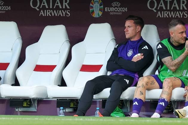 enttaeuschung bei Marc-Andre ter Stegen 22 (Deutschland), Deutschland vs. Ungarn, Fussball, UEFA EURO, EM, Europameisterschaft,Fussball 2024, Gruppenphase, 2. Spieltag, 19.06.2024 Stuttgart Baden-Wuerttemberg Deutschland