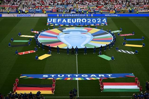 RECORD DATE NOT STATED 19.06.2024, xjhx, Fussball EM 2024, Deutschland - Ungarn emspor, v.l. Stadionansicht Innenraum, Rasen (UEFA REGULATIONS PROHIBIT ANY USE OF PHOTOGRAPHS as IMAGE SEQUENCES and or QUASI-VIDEO) Stuttgart