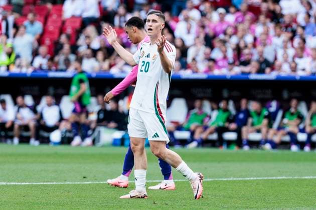 UEFA EURO 2024: Deutschland - Ungarn; 19.06.2024 Roland Sallai (Ungarn, 20) enttäuscht über sein aberkanntes Tor. UEFA EURO 2024: Deutschland - Ungarn; Stuttgart Arena, Stuttgart am 19.06.2024 Copyright: xBEAUTIFULxSPORTS Wunderlx
