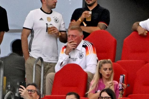 19.06.2024, xpsx, Fussball EM 2024, Deutschland - Ungarn emspor, v.l. Boris Becker (DFL DFB REGULATIONS PROHIBIT ANY USE OF PHOTOGRAPHS as IMAGE SEQUENCES and or QUASI-VIDEO) Stuttgart