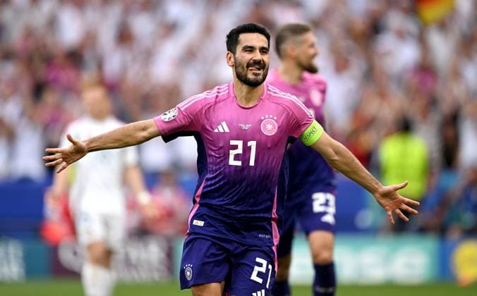 Fussball Euro 2024 Gruppe A 19.06.2024 Deutschland - Ungarn Deutschland Jubel nach dem Tor zum 2-0, Torschuetze Ilkay Guendogan