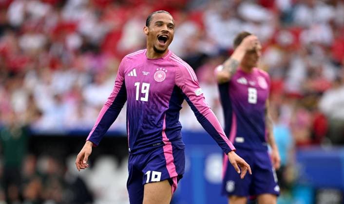Fussball Euro 2024 Gruppe A 19.06.2024 Deutschland - Ungarn Deutschland Jubel nach dem Tor zum 2-0, Leroy Sane
