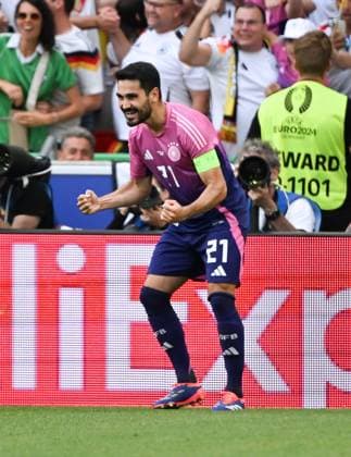 Jubel 2:0 Ilkay Gündogan (Deutschland) 19.06.2024, Fussball Europameisterschaft 2024, Vorrunde, 2. Spieltag Deutschland - Ungarn Stuttgart MHP Arena Baden-Württemberg Deutschland