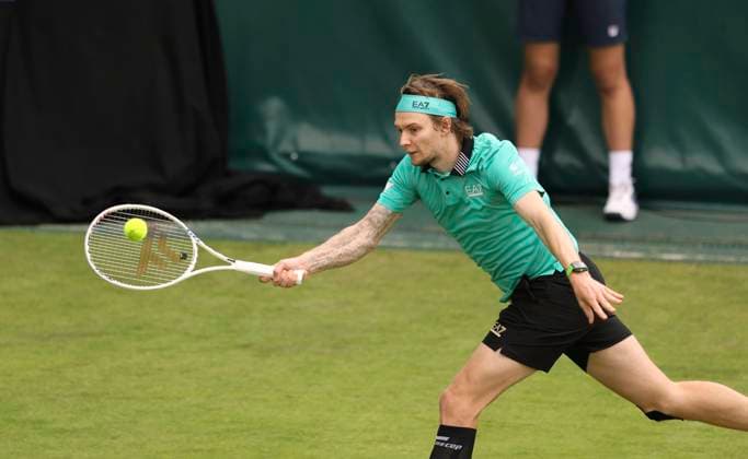 photo : Alexander BUBLIK (KAZ) Tennis-Turnier Terra Wortmann Cup im Gerry Weber Sportpark (OWL-Arena) in Halle Westfalen Mi. 19.06.2024
