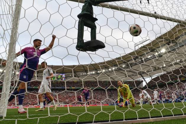 19.06.2024, xscotx, Fussball EM 2024, Deutschland - Ungarn, emspor, v.l. Tor zum 2:0 durch Ilkay Guendogan (Gündogan, Deutschland, 21) Stuttgart