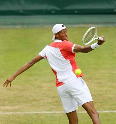 photo : Christopher EUBANKS (USA) besiegt Bublik in der 2. Runde Tennis-Turnier Terra Wortmann Cup im Gerry Weber Sportpark (OWL-Arena) in Halle Westfalen Mi. 19.06.2024