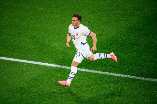 DORTMUND, GERMANY - 19 JUNE, 2024: Xherdan Shaqiri The football match of EURO 2024 Scotland vs. Switzerland at Signal Iduna Park  Copyright: xVITALIIxKLIUIEVx
