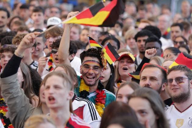 19.06.2024 Dortmund, Fanzone Friedensplatz, Übertragung UEFA EURO2024 Gruppenspiel Deutschland gegen Ungarn, Endstand 2:0.