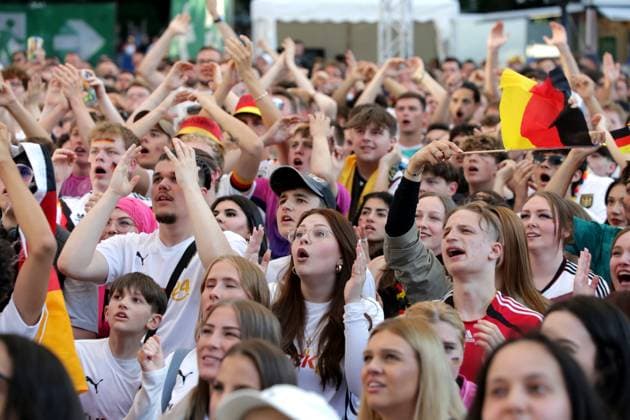 19.06.2024 Dortmund, Fanzone Friedensplatz, Übertragung UEFA EURO2024 Gruppenspiel Deutschland gegen Ungarn, Endstand 2:0.