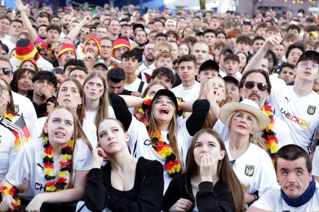 19.06.2024 Dortmund, Fanzone Friedensplatz, Übertragung UEFA EURO2024 Gruppenspiel Deutschland gegen Ungarn, Endstand 2:0.
