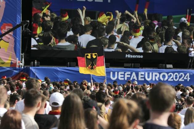 19.06.2024 Dortmund, Fanzone im Westfalenpark, ebenfalls Übertragung UEFA EURO2024 Gruppenspiel Deutschland gegen Ungarn, Endstand 2:0.