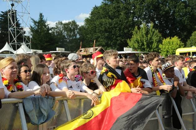 19.06.2024 Dortmund, Fanzone im Westfalenpark, ebenfalls Übertragung UEFA EURO2024 Gruppenspiel Deutschland gegen Ungarn, Endstand 2:0.